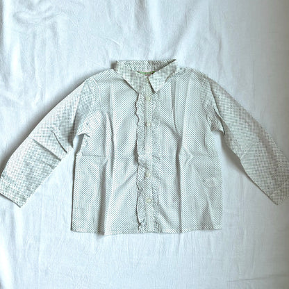 (Pre-loved) Bonpoint White Long Sleeves Shirt 女童白色長袖襯衫 3Y