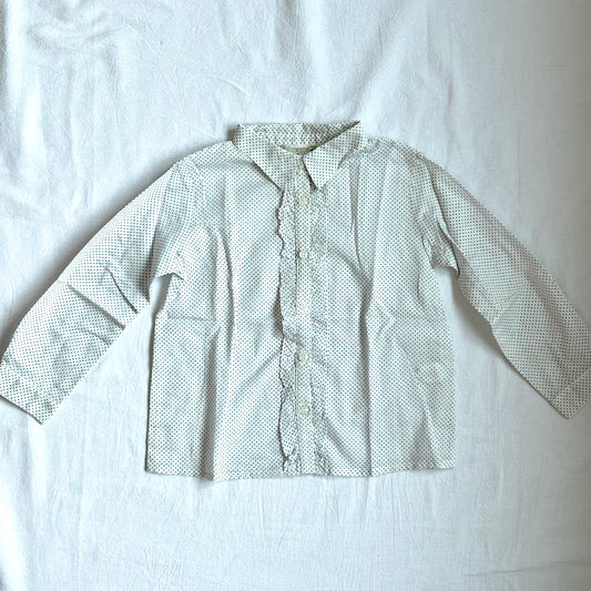 (Pre-loved) Bonpoint White Long Sleeves Shirt 女童白色長袖襯衫 3Y
