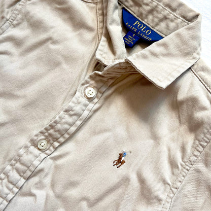 (Pre-loved) Polo Ralph Lauren Shirt Long Sleeves dress 女童長裙連身裙 6Y (no belt)