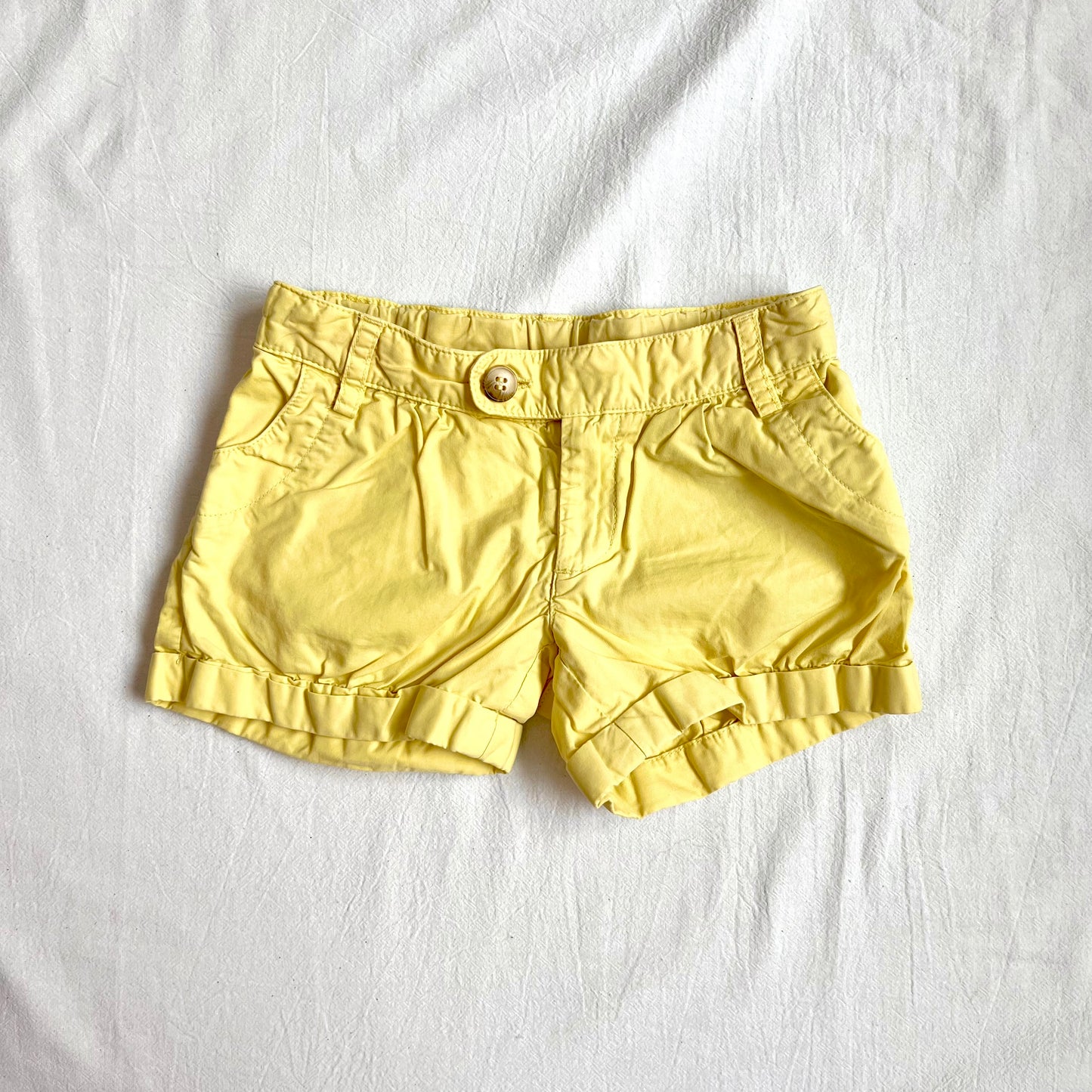 (Pre-loved) Bonpoint Yellow Shorts 女童黃色短褲 3Y