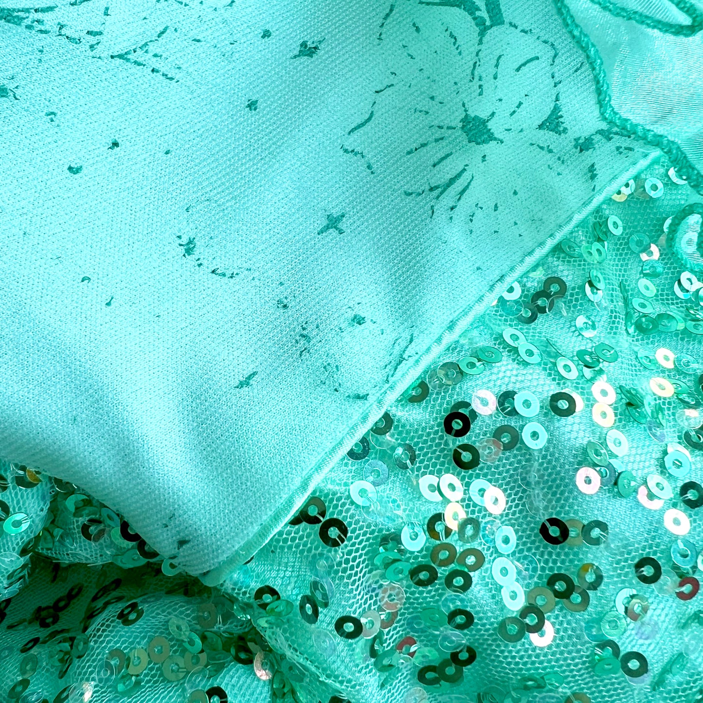 (Pre-loved) Disney Costume Ariel Mermaid 2-pieces Dress Set 迪士尼美人魚艾莉兒公主裙 4Y