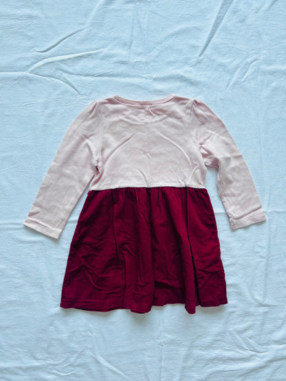 (Pre-loved) Mikihouse Pink & Red Dress