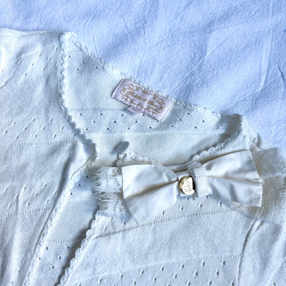 (Pre-loved) Nicholas & Bears White Cardigan 白色開襟羊毛衫 4Y