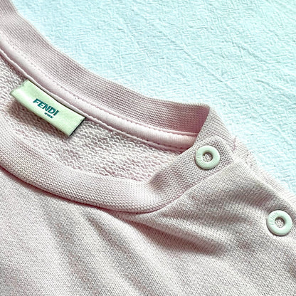 (Pre-loved) Fendi Pink fendilove Sweater 女童粉紅色長袖衫 2Y