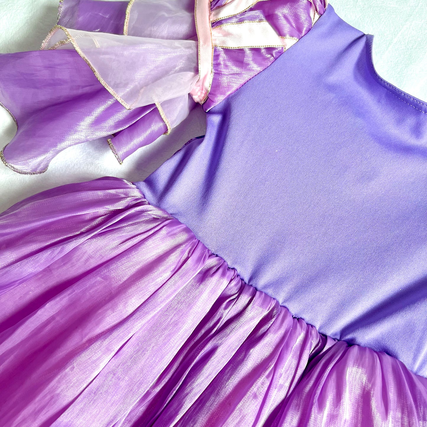 (Pre-loved) Disney Costume Rapunzel Deluxe Dress 迪士尼長髮公主樂佩公主裙 4Y