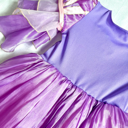 (Pre-loved) Disney Costume Rapunzel Deluxe Dress 迪士尼長髮公主樂佩公主裙 4Y