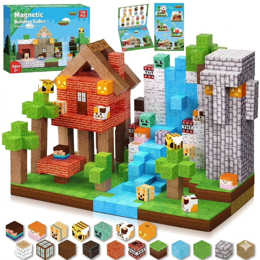 Magnetic Building Cubes 磁力方塊積木套裝