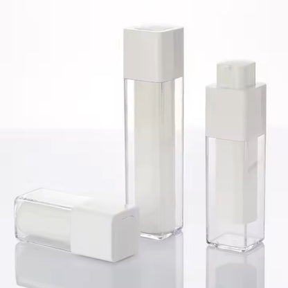 15/30/50ml Square Airless Lotion Bottle 方形真空乳液瓶