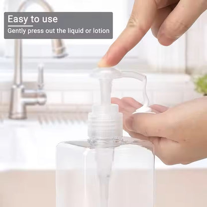 100/200/450ml Clear Plastic Pump Bottle 透明塑膠泵瓶