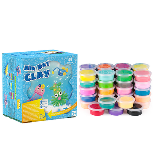 45 Colors DIY Super Light Clay Kit 45色造型黏土套裝