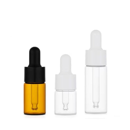 2ml / 3ml / 5ml Glass Test Bottles with Dropper Cap 玻璃滴管試瓶