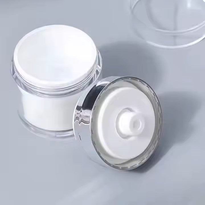 30/50ml Airless Cream Pump Jar 真空乳液泵罐