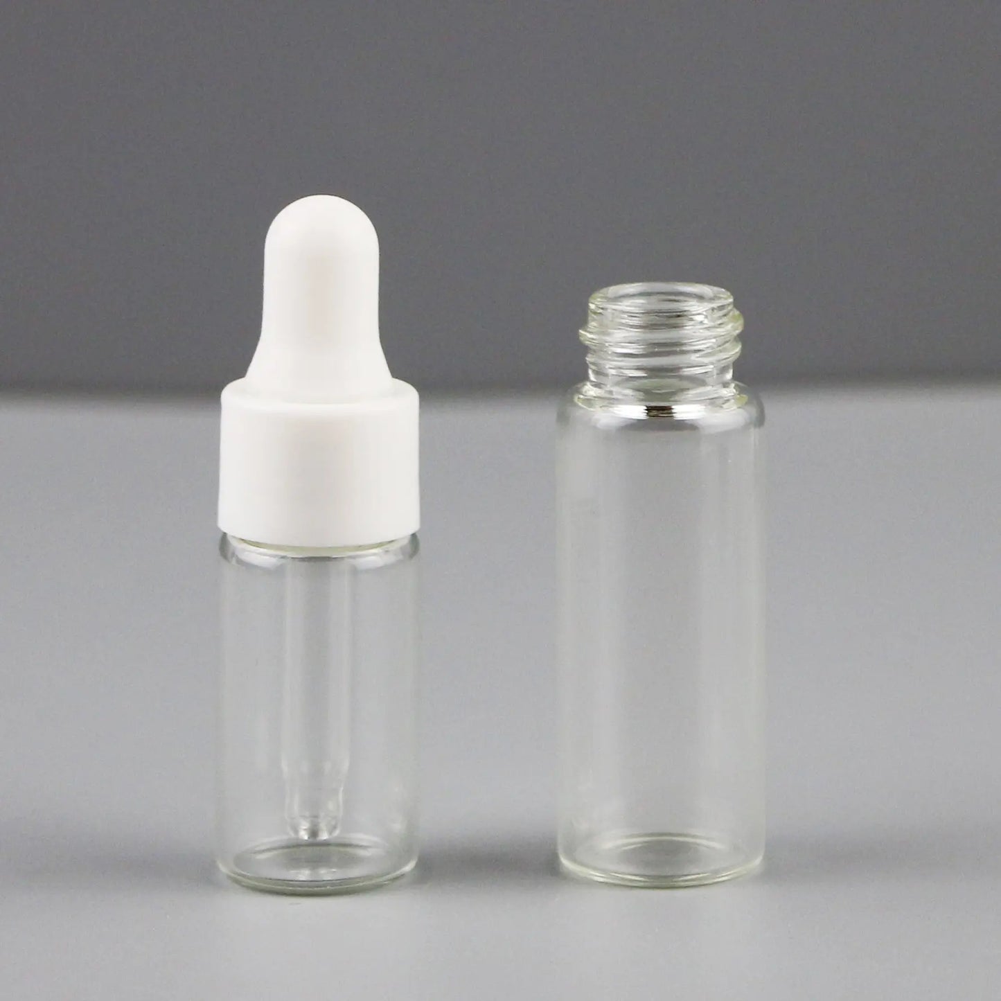 2ml / 3ml / 5ml Glass Test Bottles with Dropper Cap 玻璃滴管試瓶