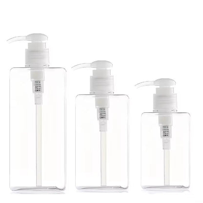 100/200/450ml Clear Plastic Pump Bottle 透明塑膠泵瓶