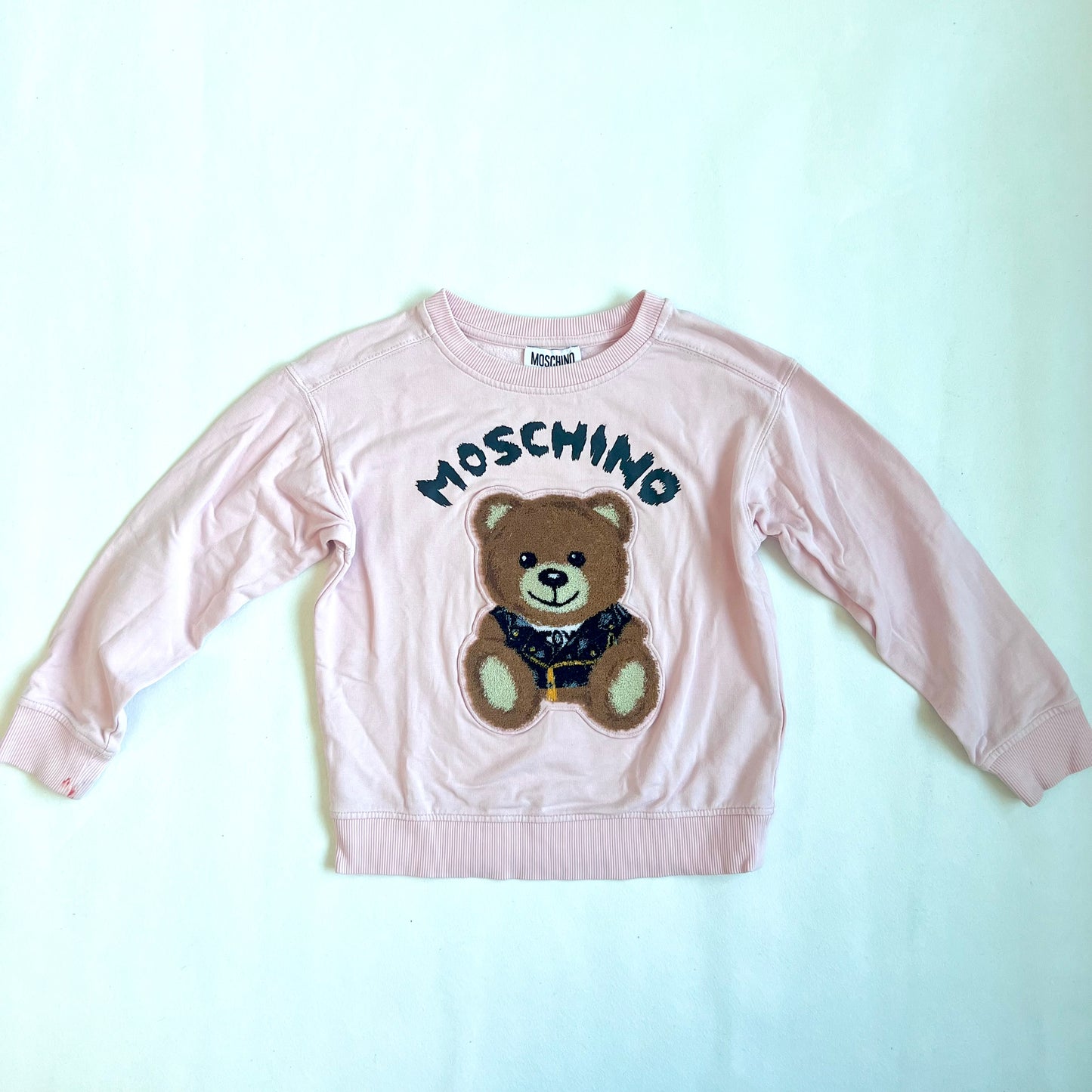 (Pre-loved) Moschino Pink Long Sleeve T-Shirt 小熊粉紅色長袖上衣 6Y