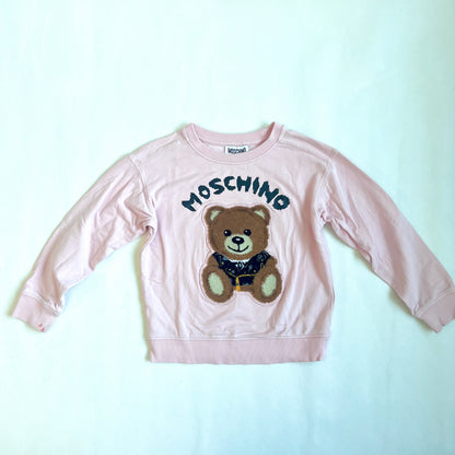 (Pre-loved) Moschino Pink Long Sleeve T-Shirt 小熊粉紅色長袖上衣 6Y
