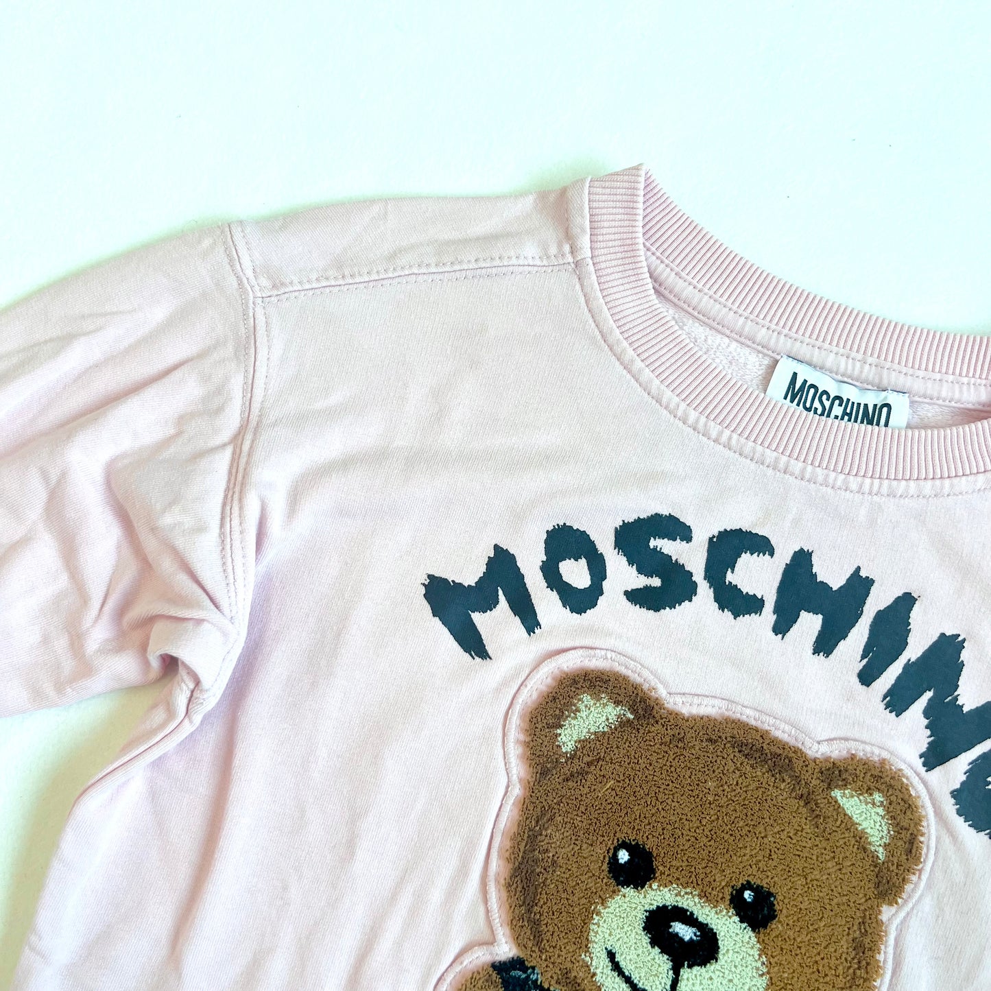 (Pre-loved) Moschino Pink Long Sleeve T-Shirt 小熊粉紅色長袖上衣 6Y