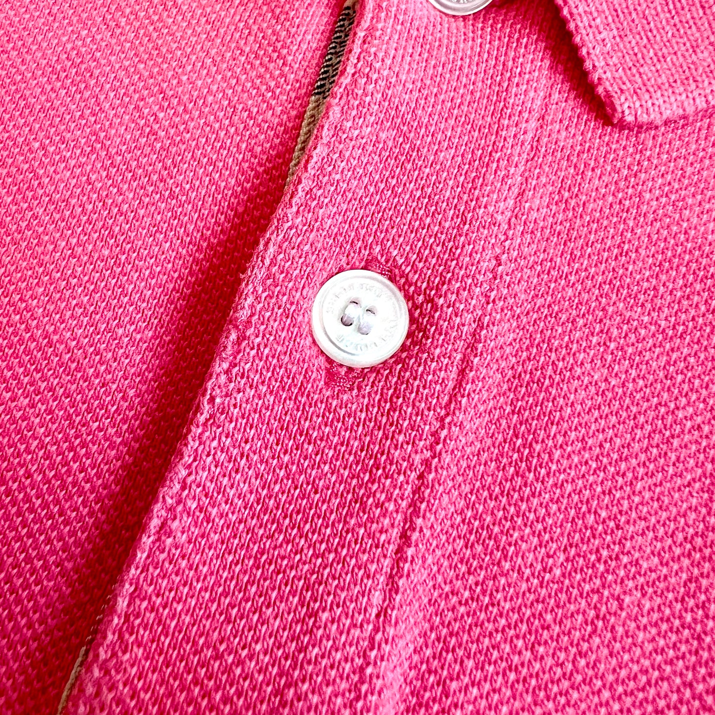 (Pre-loved) Burberry Pink Polo Shirt 女童粉紅色POLO衫 6Y