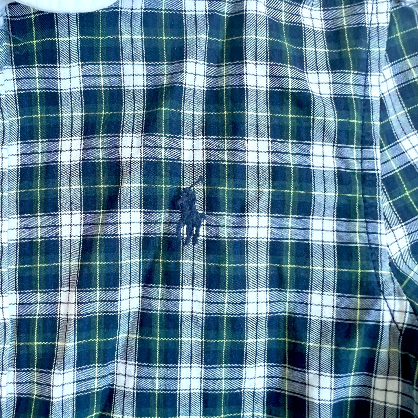 (Pre-loved) POLO Ralph Lauren Checkered Shirt Dress 藍色長袖格仔連身裙 5Y