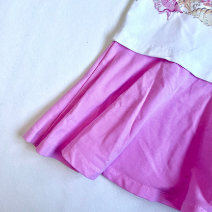(Pre-loved) Moschino White T-Shirt Dress 小熊白色無袖連身裙 6Y