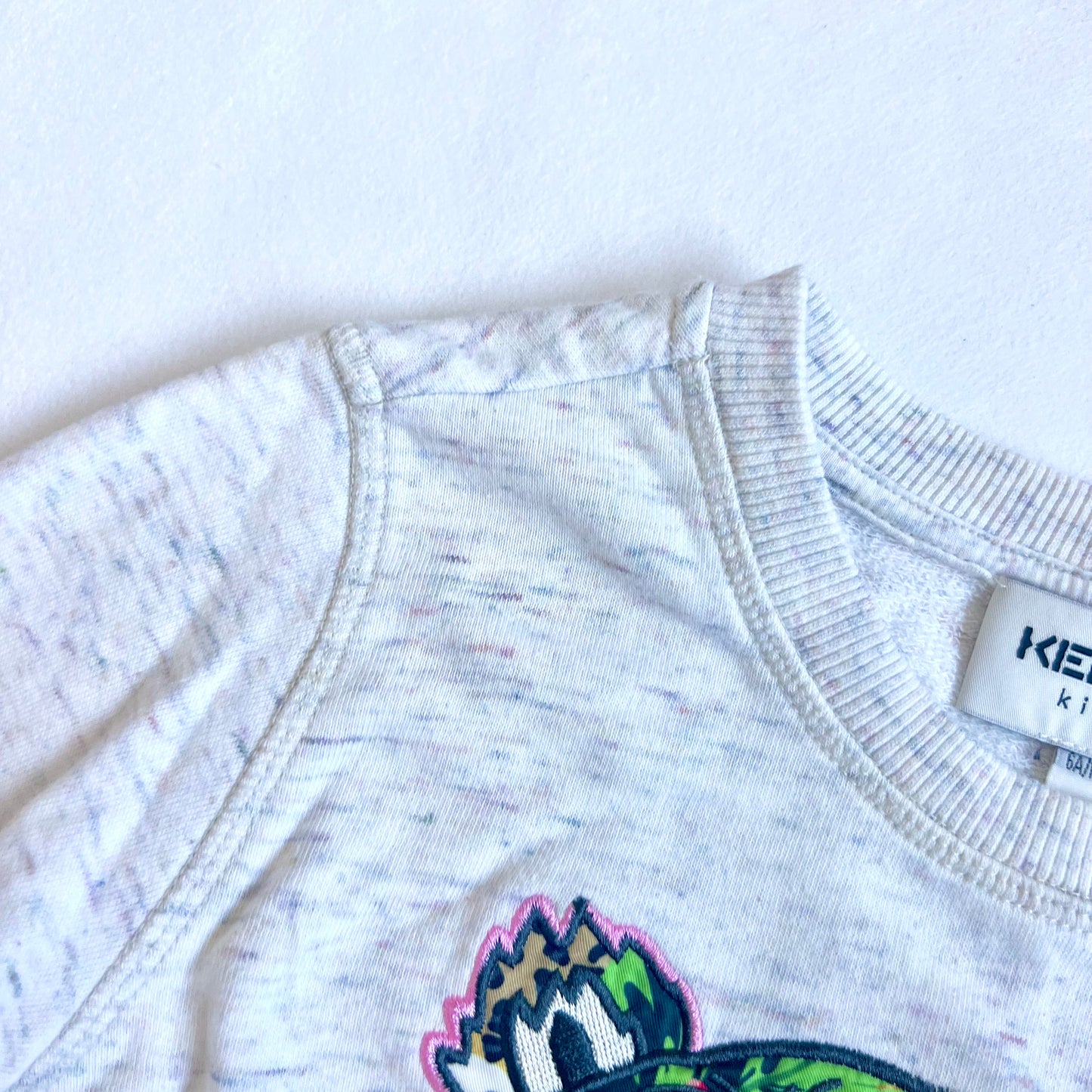 (Pre-loved) KENZO Grey Tiger Sweater 灰色長袖衛衣 6Y