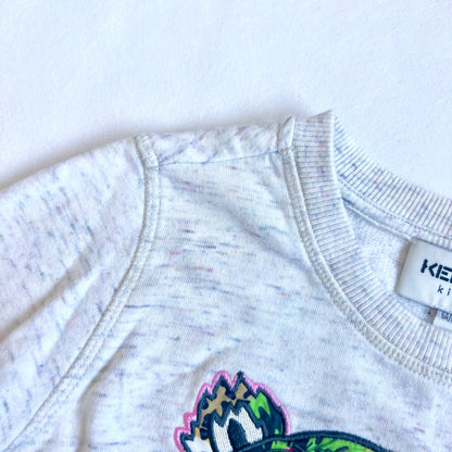 (Pre-loved) KENZO Grey Tiger Sweater 灰色長袖衛衣 6Y