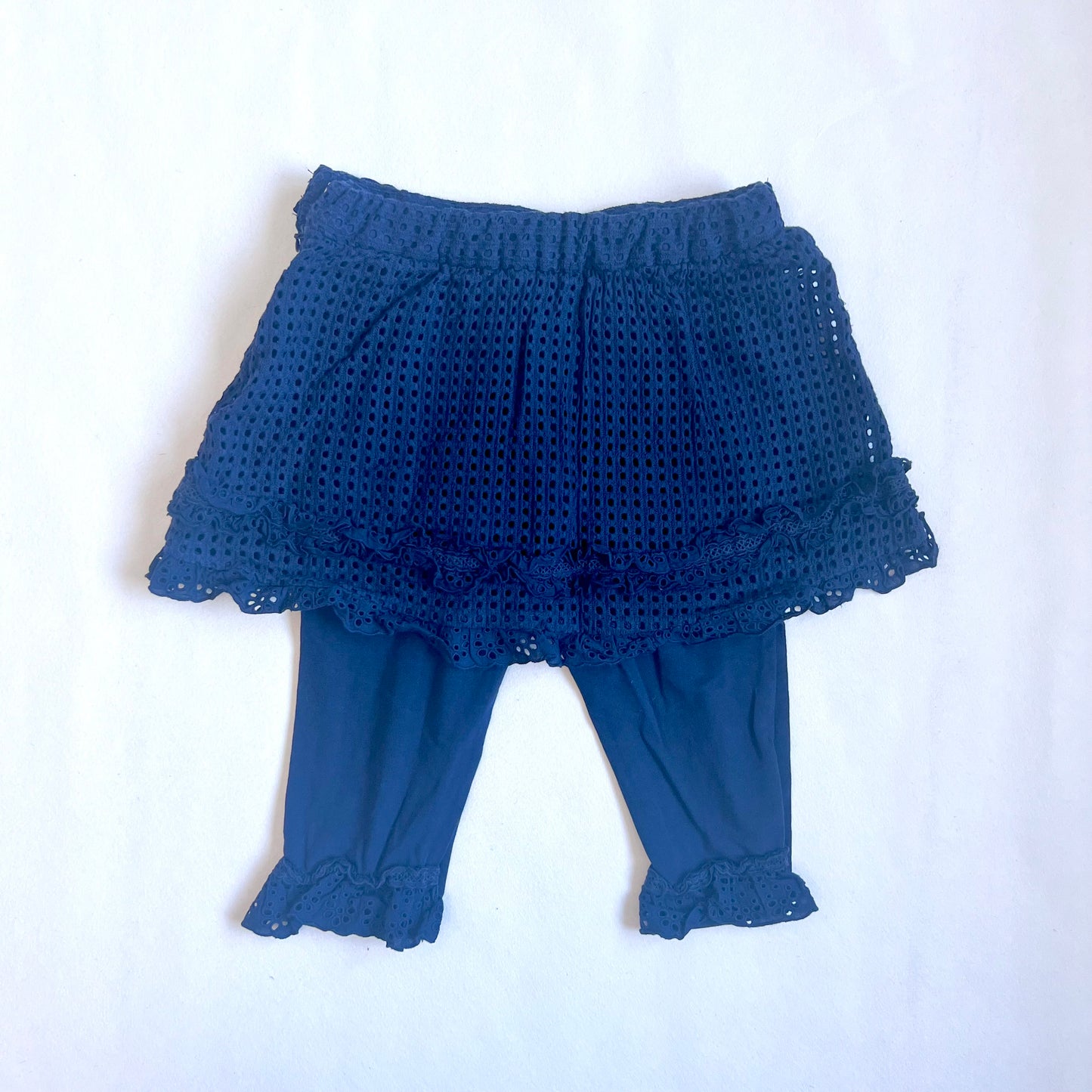 (Pre-loved) Nicholas & Bears Navy Lace Bloomers 女童深藍色蕾絲邊短褲 6Y