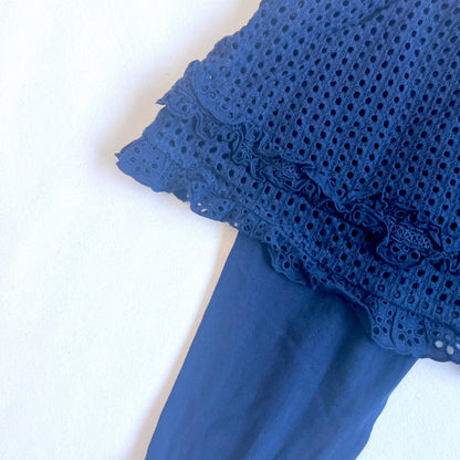 (Pre-loved) Nicholas & Bears Navy Lace Bloomers 女童深藍色蕾絲邊短褲 6Y