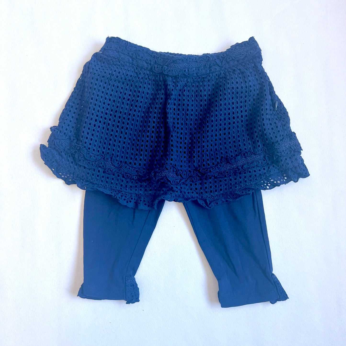 (Pre-loved) Nicholas & Bears Navy Lace Bloomers 女童深藍色蕾絲邊短褲 6Y
