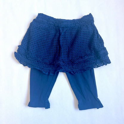 (Pre-loved) Nicholas & Bears Navy Lace Bloomers 女童深藍色蕾絲邊短褲 6Y
