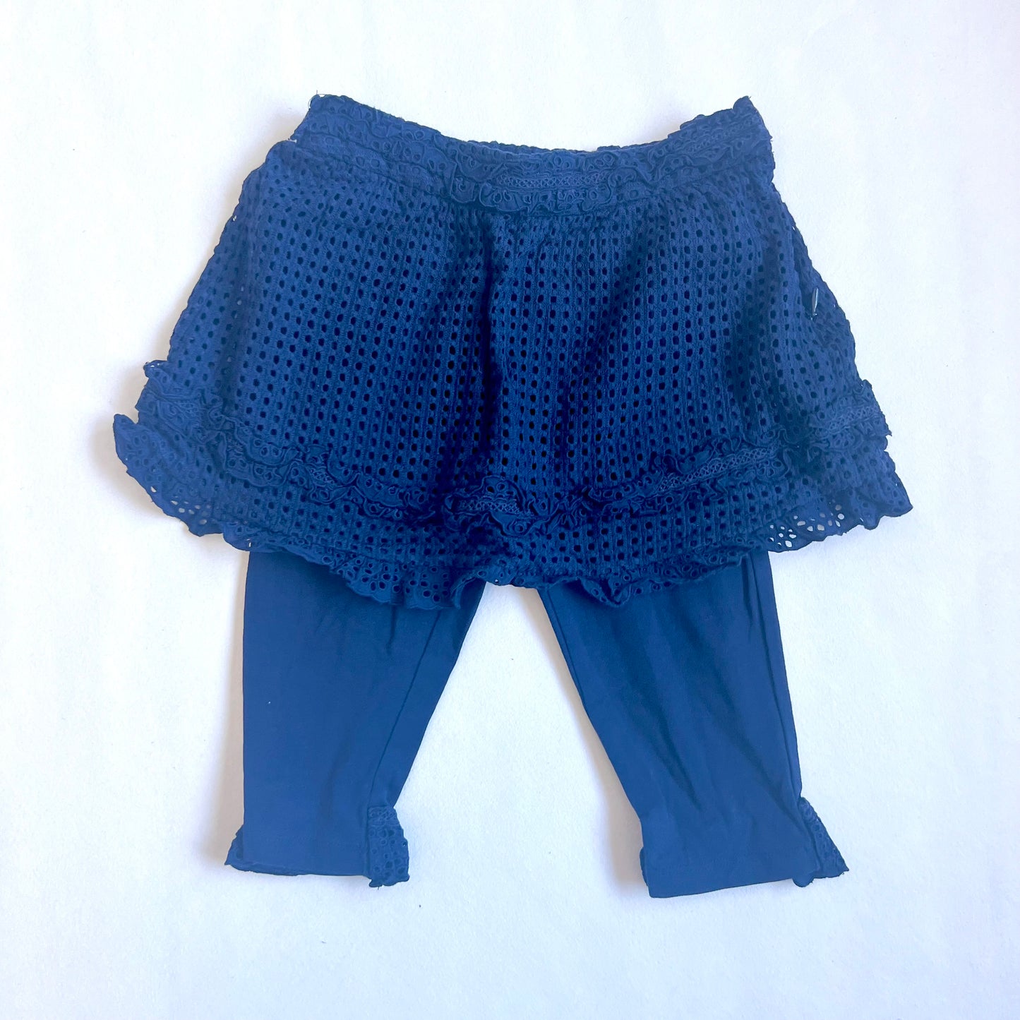 (Pre-loved) Nicholas & Bears Navy Lace Bloomers 女童深藍色蕾絲邊短褲 6Y