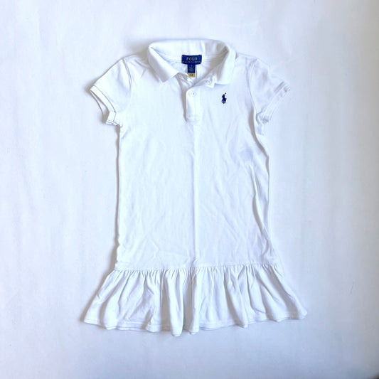 (Pre-loved) Polo Ralph Lauren White Polo Dress 女童白色短袖連身裙 5Y