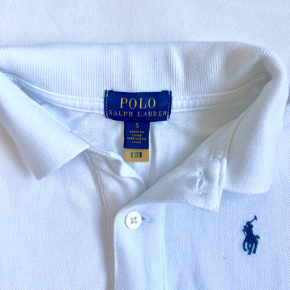 (Pre-loved) Polo Ralph Lauren White Polo Dress 女童白色短袖連身裙 5Y