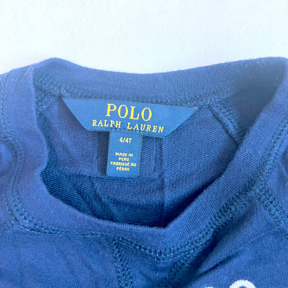 (Pre-loved) Polo Ralph Lauren Navy T shirt Dress 女童藍色長袖連身裙 4T