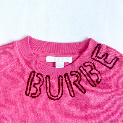 (Pre-loved) Burberry Pink Sweater 粉紅色衛衣 8Y