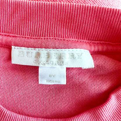 (Pre-loved) Burberry Pink Sweater 粉紅色衛衣 8Y