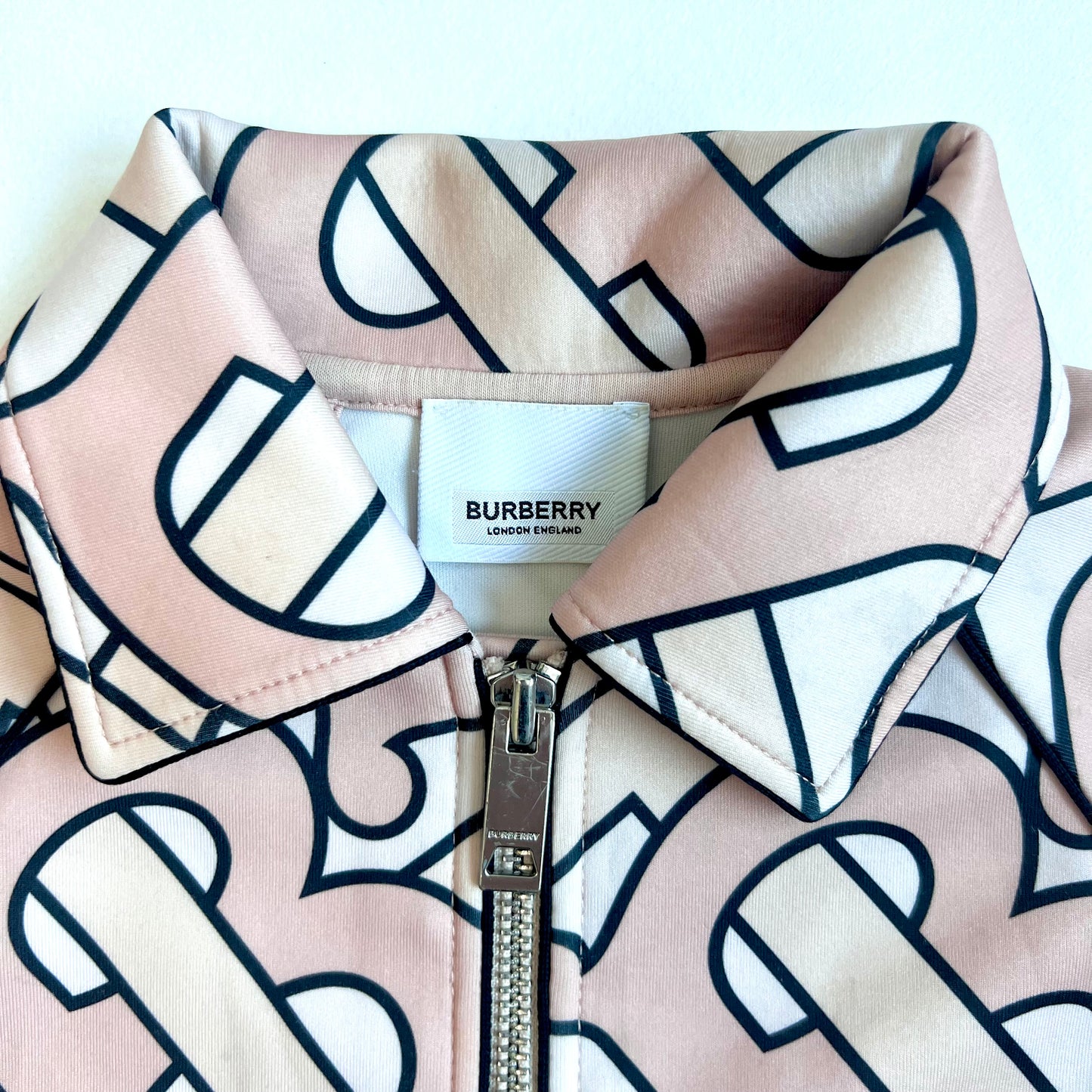 (Pre-loved) Burberry TB Logo Jacket 粉紅色印花外套 8Y