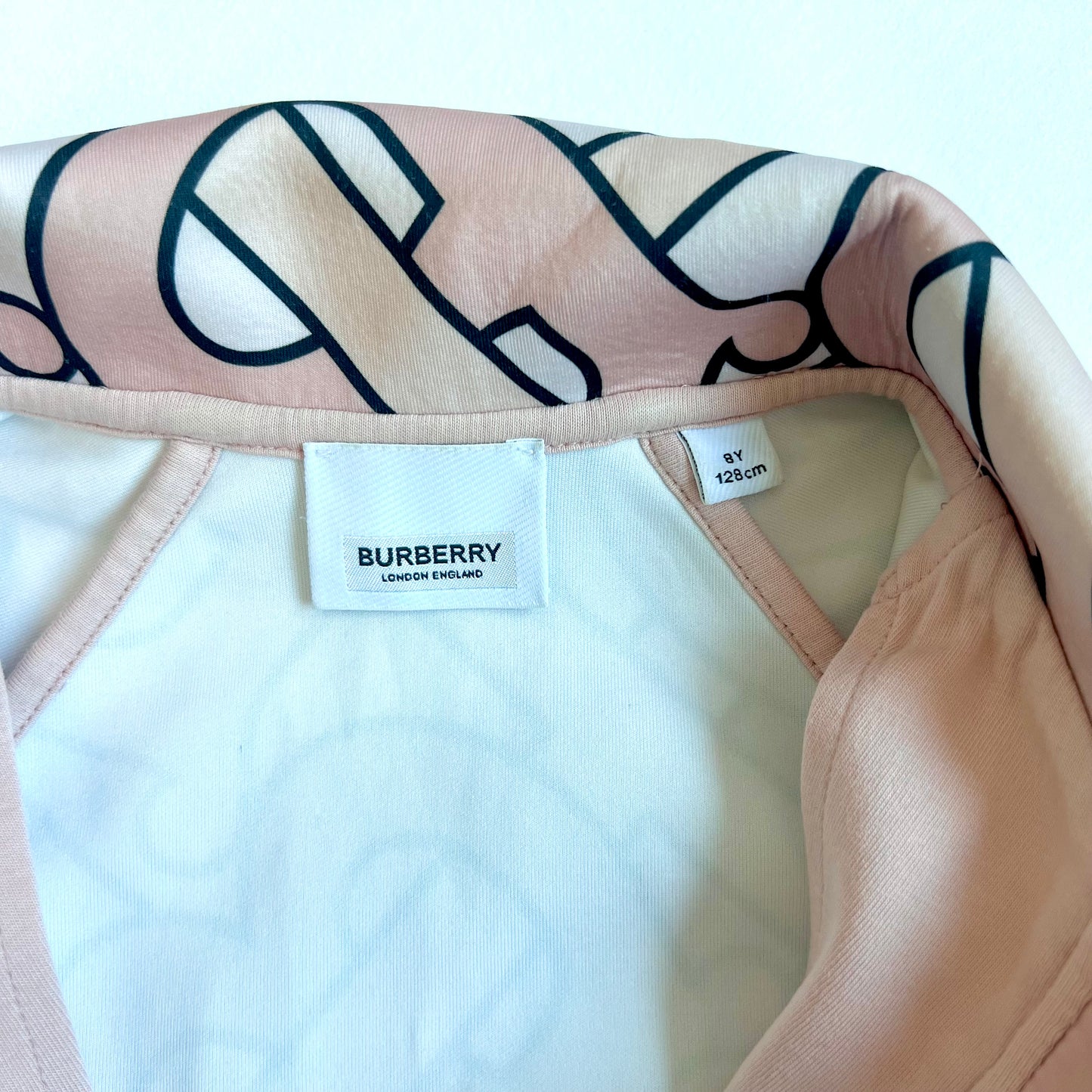 (Pre-loved) Burberry TB Logo Jacket 粉紅色印花外套 8Y