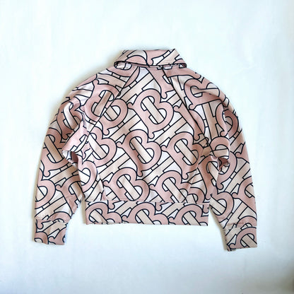 (Pre-loved) Burberry TB Logo Jacket 粉紅色印花外套 8Y