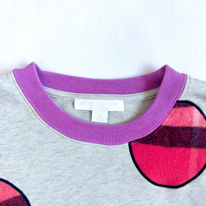 (Pre-loved) Burberry Grey Pink Sweater 灰色衛衣 8Y