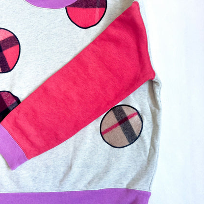 (Pre-loved) Burberry Grey Pink Sweater 灰色衛衣 8Y