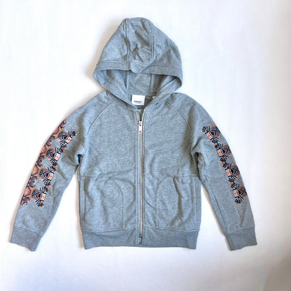 (Pre-loved) Burberry Bear Grey Hoodie 灰色拉鏈連帽衫 8Y