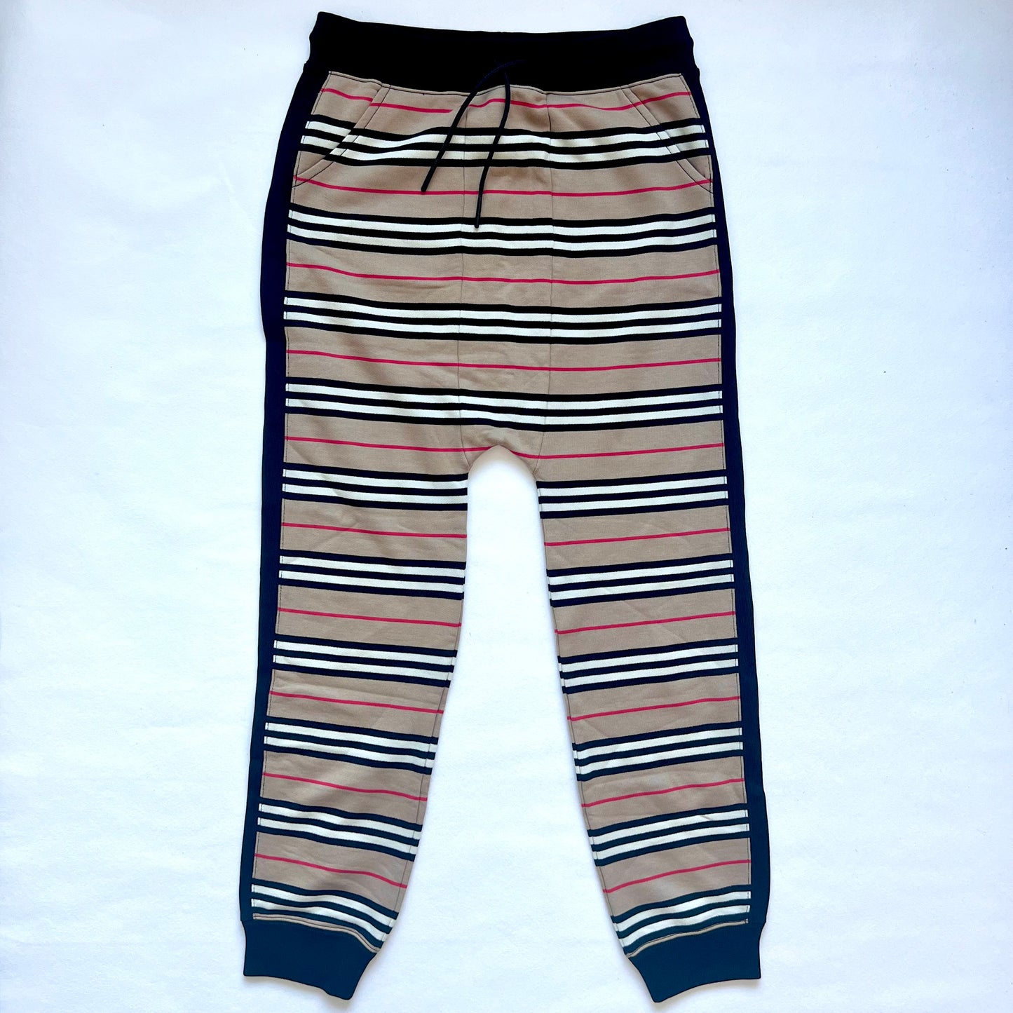 (Pre-loved) Burberry London Jogger Sweat Pants 間條長褲 14Y