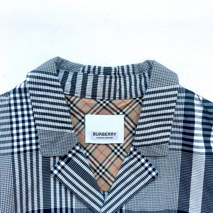 (Pre-loved) Burberry Grey Checkered Shirt Dress 灰色格仔長袖恤衫裙 8Y