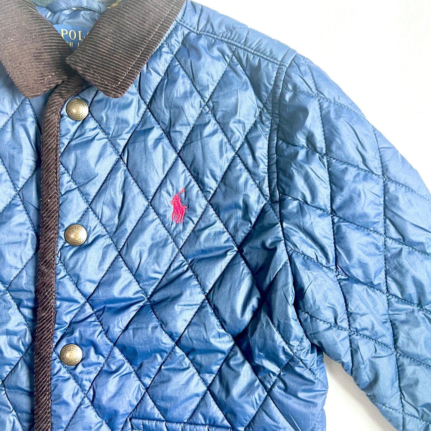 (Pre-loved) Polo Ralph Lauren Navy Quilted Field Jacket 藍色絎縫外套 5Y