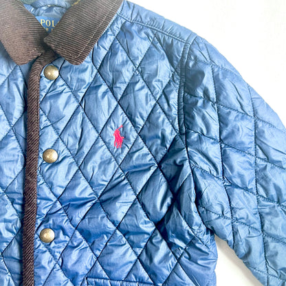 (Pre-loved) Polo Ralph Lauren Navy Quilted Field Jacket 藍色絎縫外套 5Y