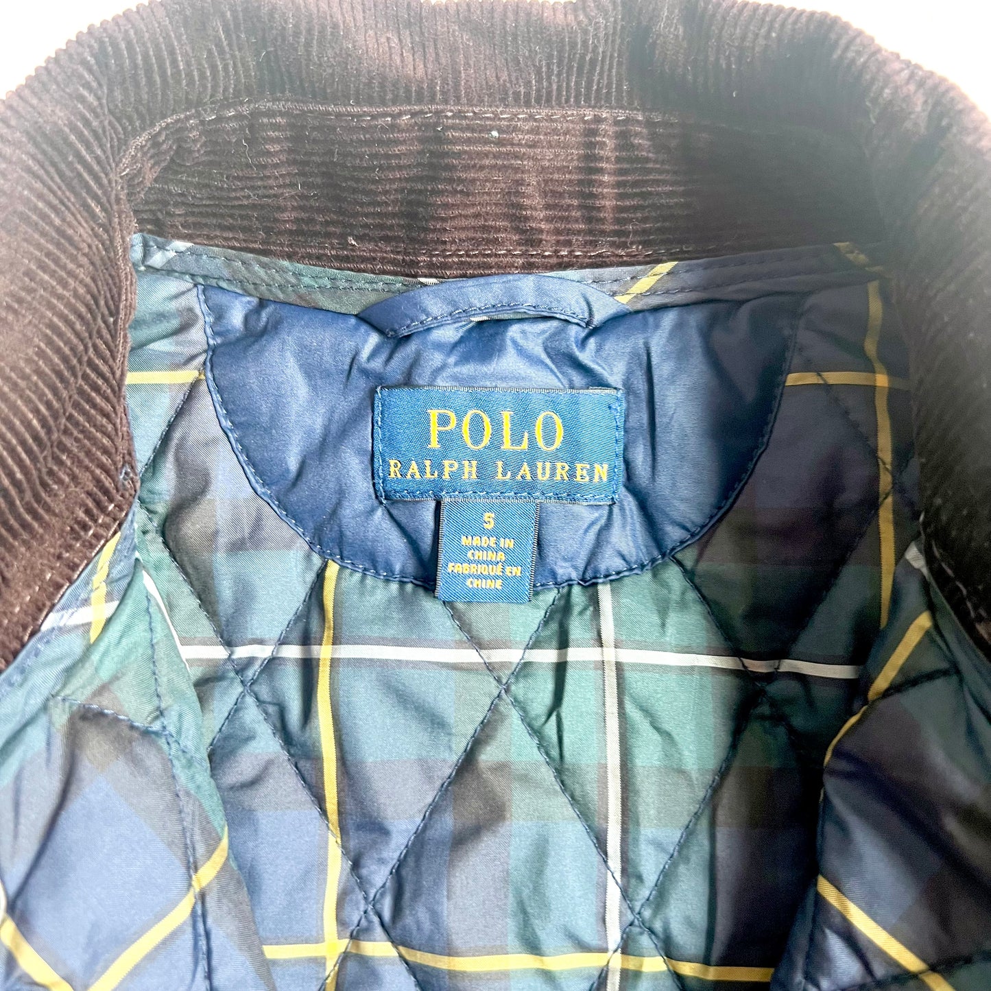 (Pre-loved) Polo Ralph Lauren Navy Quilted Field Jacket 藍色絎縫外套 5Y