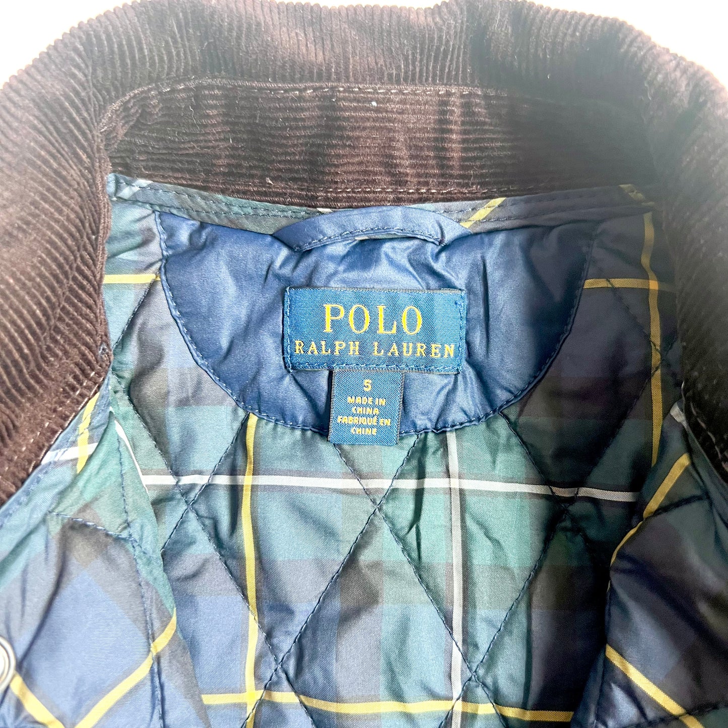 (Pre-loved) Polo Ralph Lauren Navy Quilted Field Jacket 藍色絎縫外套 5Y
