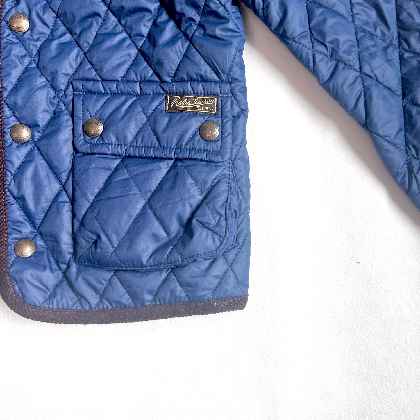 (Pre-loved) Polo Ralph Lauren Navy Quilted Field Jacket 藍色絎縫外套 5Y