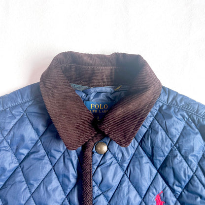 (Pre-loved) Polo Ralph Lauren Navy Quilted Field Jacket 藍色絎縫外套 5Y